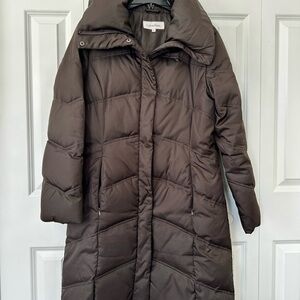 Calvin Klein Women's Dark Brown Puffer Jacket